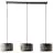 Brilliant Tyas Pendelleuchte Metall Schwarz Gold | Geeignet für 3x E27