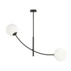 Emibig Deckenleuchte Hunter Stahl Schwarz | Geeignet für 2x E14 - Max 10W